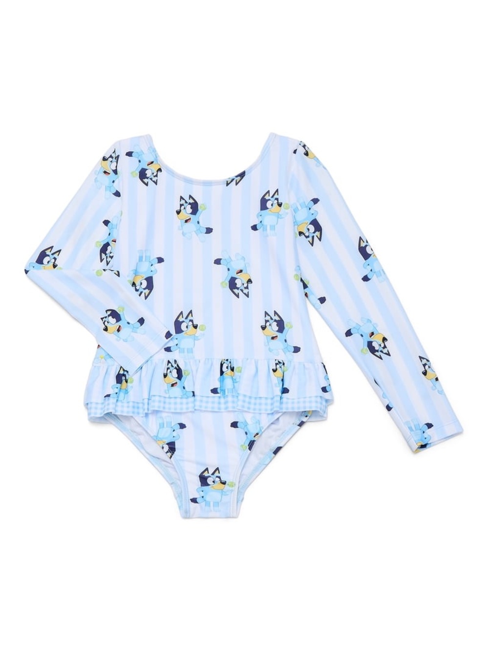 NWT Bluey Rash-guard Ruffle Swimsuit